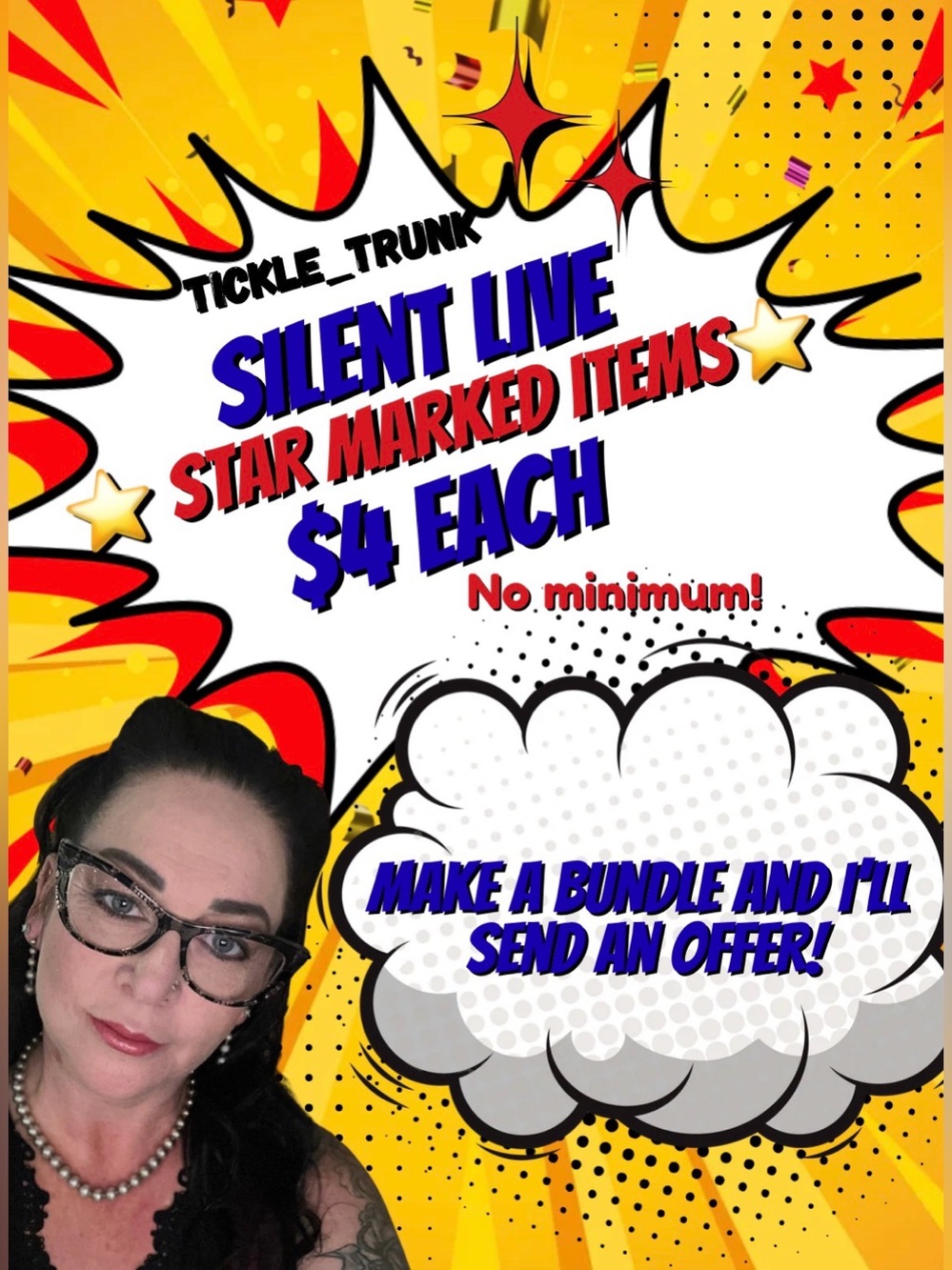⭐️$4 each STAR Marked Items Fri/Sat Special
